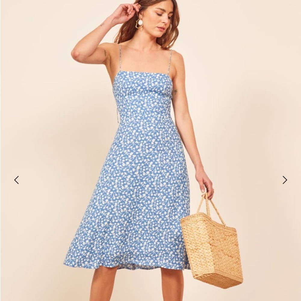Floral Blue Summer Dress